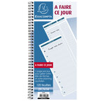 Carnet Spiralé 29 7x14cm - A Faire Ce Jour - 125 Feuilles - X 5 - Exacompta