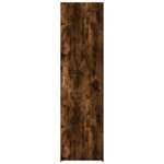 vidaXL Buffet haut chêne fumé 50x42 5x185 cm bois d'ingénierie