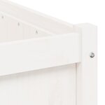 vidaXL Jardinière blanc 90x50x50 cm bois de pin massif