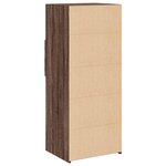 vidaXL Buffet haut chêne marron 50x42 5x124 cm bois d'ingénierie