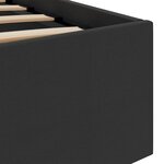 vidaXL Cadre de lit à rangement hydraulique sans matelas avec LED noir