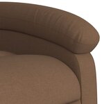vidaXL Fauteuil de massage inclinable Marron Tissu