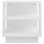 vidaXL Table basse Blanc 40x40x43 cm Bois d'ingénierie