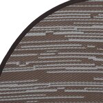 vidaXL Tapis d'extérieur marron Ø120 cm PP