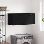 vidaXL Armoire murale noir 80x36 5x35 cm bois d'ingénierie