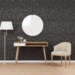 vidaXL Panneaux muraux 48 Pièces noir 50x50 cm XPS 12 m² améthyste