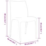vidaXL Chaises de jardin lot de 2 blanc 50x46x80 cm polypropylène