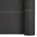 vidaXL Membrane anti-mauvaises herbes noir 1x100 m PP