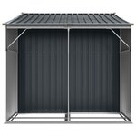 vidaXL Abri de jardin anthracite 277x192 5x179 cm acier galvanisé