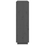 vidaXL Buffet Gris 110 5x35x117 cm Bois massif de pin