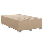 vidaXL Cadre de lit Cappuccino 120x200 cm Similicuir