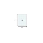 Paquet 100 Fiches Sous Film - Bristol Quadrillé 5x5 Perforé 148x210mm - Blanc - X 10 - Exacompta