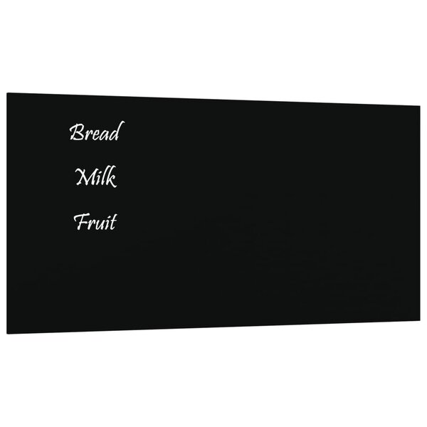 vidaXL Tableau noir magnétique mural Noir 40x20 cm Verre trempé