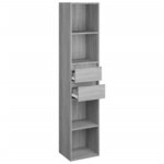 vidaXL Bibliothèque Sonoma gris 36x30x171 cm Bois d'ingénierie