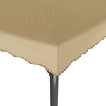 vidaXL Chapiteau Taupe 3x3 m Aluminium et acier
