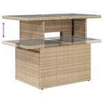 vidaXL Salon de jardin avec coussins 8 Pièces beige résine tressée