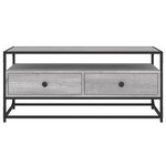 vidaXL Meuble TV sonoma gris 100x35x45 cm bois d'ingénierie