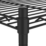 vidaXL Étagère de rangement 5 niveaux roues 75x35x155 cm Noir 250 kg