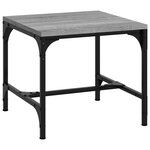vidaXL Tables d'appoint 2Pièces Sonoma gris 40x40x35 cm Bois d'ingénierie