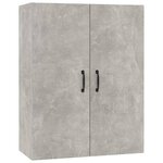 Vidaxl buffet haut gris béton 69 5x32 5x180 cm bois d'ingénierie