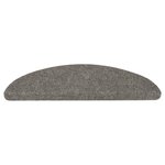 vidaXL Tapis d'escalier auto-adhésifs 10 Pièces gris 56x17x3 cm