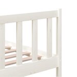 vidaXL Cadre de lit Blanc Bois massif 200x200 cm