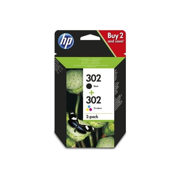Pack 2 Cartouches jet d'encre originales N° 302 Noir + Couleur