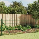 vidaXL Clôture en treillis métallique vert 0 8x10 m acier galvanisé