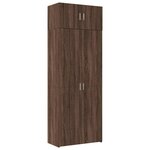 vidaXL Armoire de rangement chêne brun 80x42 5x225cm bois d'ingénierie