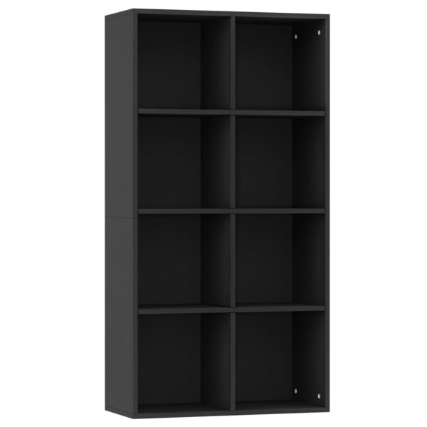 vidaXL Bibliothèque/Buffet Noir 66x30x130 cm Bois d'ingénierie