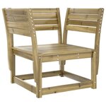 vidaXL Chaise de jardin bois de pin imprégné