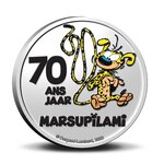 Pièce de monnaie 5 euro Belgique 2022 BU – Le Marsupilami (colorisée)