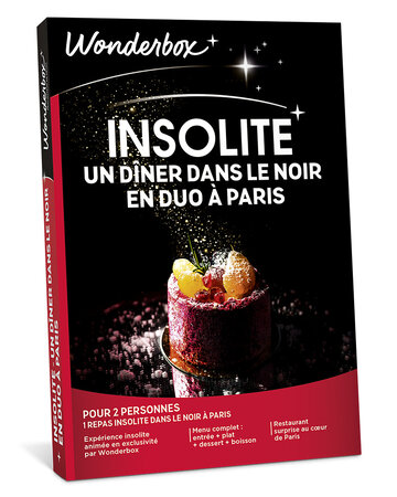 Coffret cadeau - WONDERBOX - PARIS - Un dîner dans le noir en duo