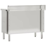 vidaXL Table de travail de cuisine avec portes coulissantes inox