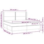 vidaXL Sommier à lattes de lit avec matelas Rose 200x200 cm Velours