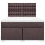 vidaXL Sommier à lattes de lit avec matelas Marron foncé 160x200 cm
