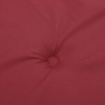 vidaXL Coussin de banc de jardin rouge bordeaux 100x50x4 cm