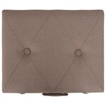 vidaXL Tabouret de rangement 40 cm Marron Tissu