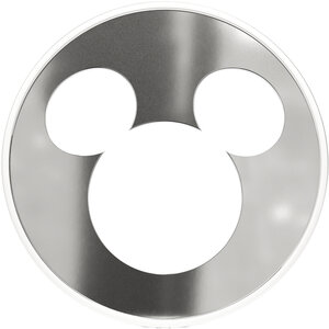 Pièce de monnaie en Argent 1 Dollar g 15.57 (1/2 oz) Millésime 2026 Iconic Silhouettes MICKEY MOUSE