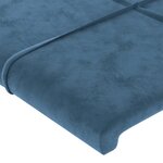 vidaXL Tête de lit Bleu foncé 80x5x78/88 cm Velours