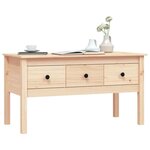 vidaXL Table basse 102x49x55 cm Bois massif de pin