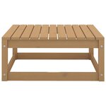 vidaXL Salon de jardin 5 Pièces marron miel bois de pin massif