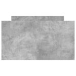 vidaXL Cadre de lit avec tiroirs gris béton 90x200 cm