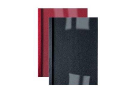 Lot de 100 LinenWeave Plats de couverture thermique 3 mm rouge GBC