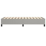 vidaXL Cadre de lit Gris clair 90x200 cm Tissu