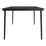 vidaXL Ensemble de salle à manger de jardin avec coussins 9 Pièces Gris