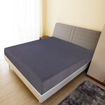vidaXL Drap-housse Jersey Anthracite 90x200 cm Coton