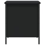 vidaXL Banc de rangement noir 40x42 5x50 cm bois d'ingénierie