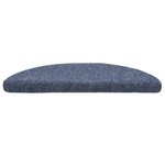 vidaXL Tapis autoadhésifs de marches 5 Pièces Bleu 56x17x3 cm Aiguilleté