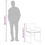 vidaXL Ensemble à manger de jardin avec coussins 5 Pièces blanc textilène